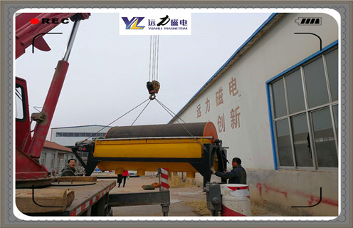 永磁筒式磁選機，湖北CTB-718永磁筒式磁選機優(yōu)缺點_磁鐵如何分布_湖北CTB-718永磁筒式磁選機優(yōu)缺點不吸鐵如何處理
